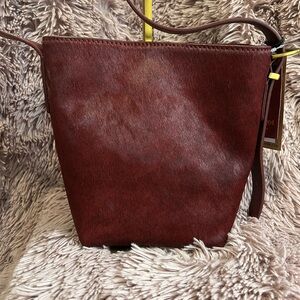 Genuine Calf hair and Leather purse. NWT Margot